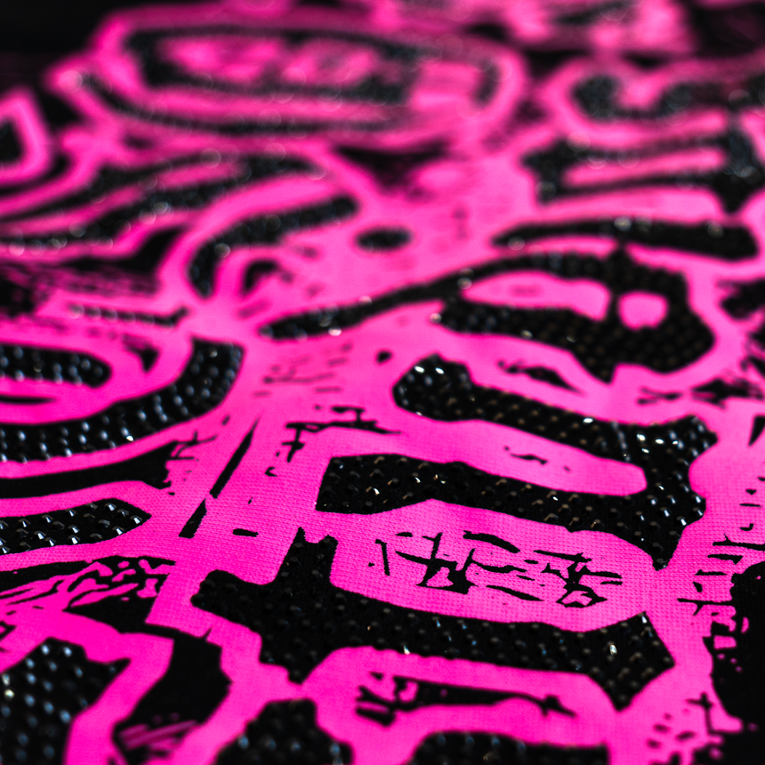 WATSON PINK SKULL T-SHIRT (BLACK)